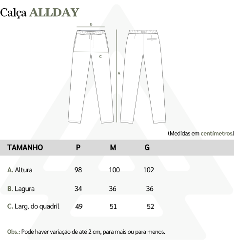 Tabela de Medidas