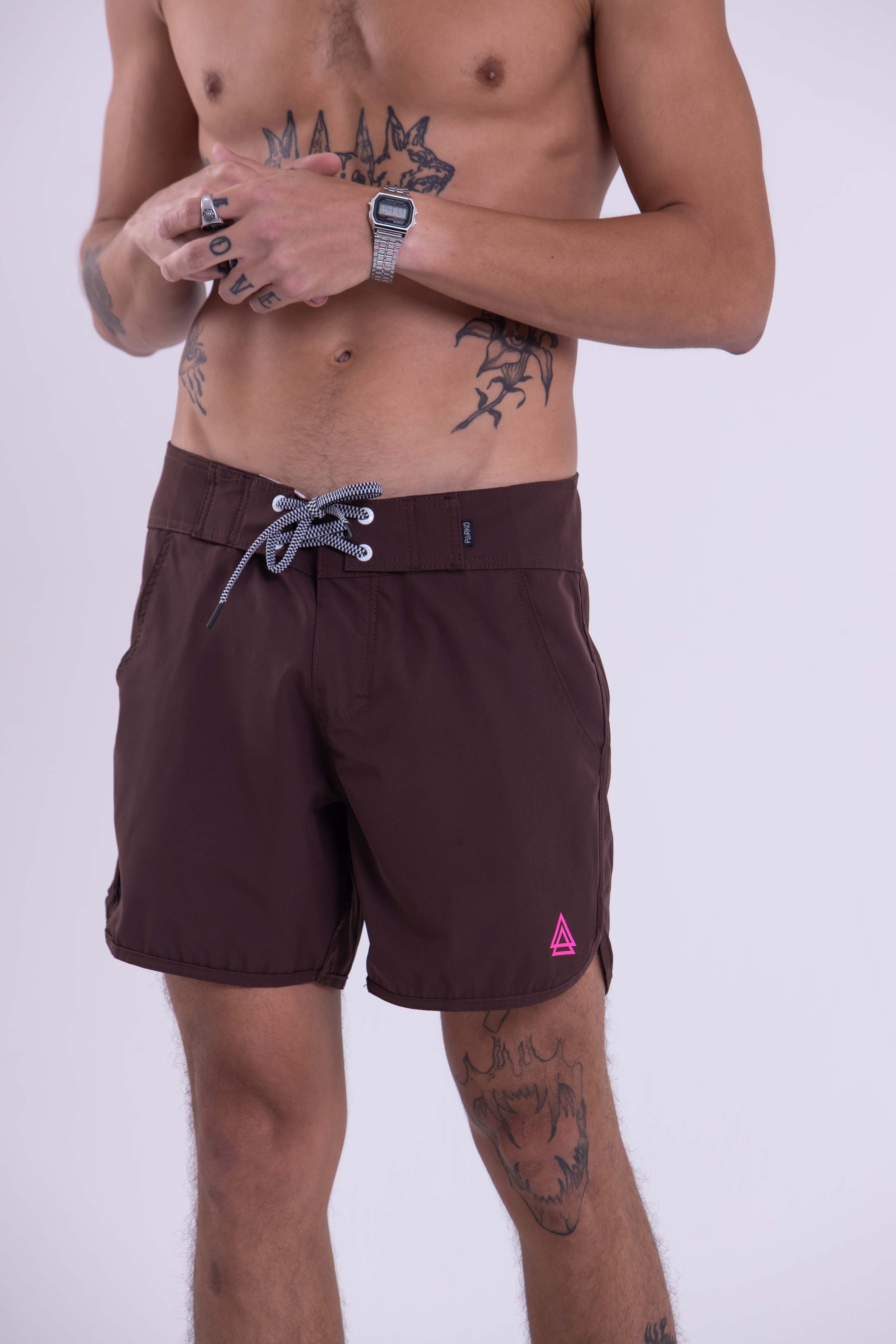 BOARDSHORT SURF RETRÔ CACAO