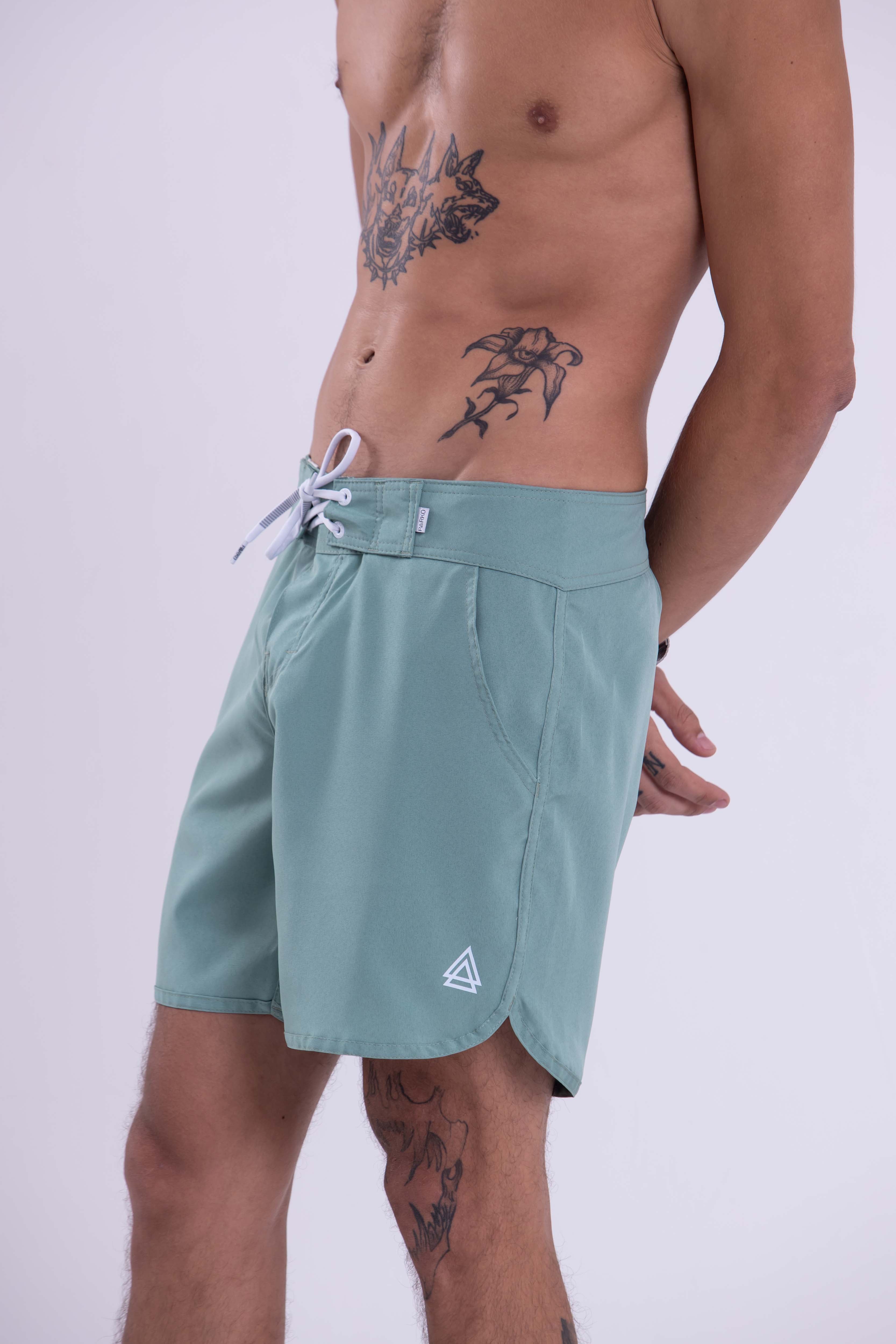 BOARDSHORT SURF RETRÔ AVOCADO