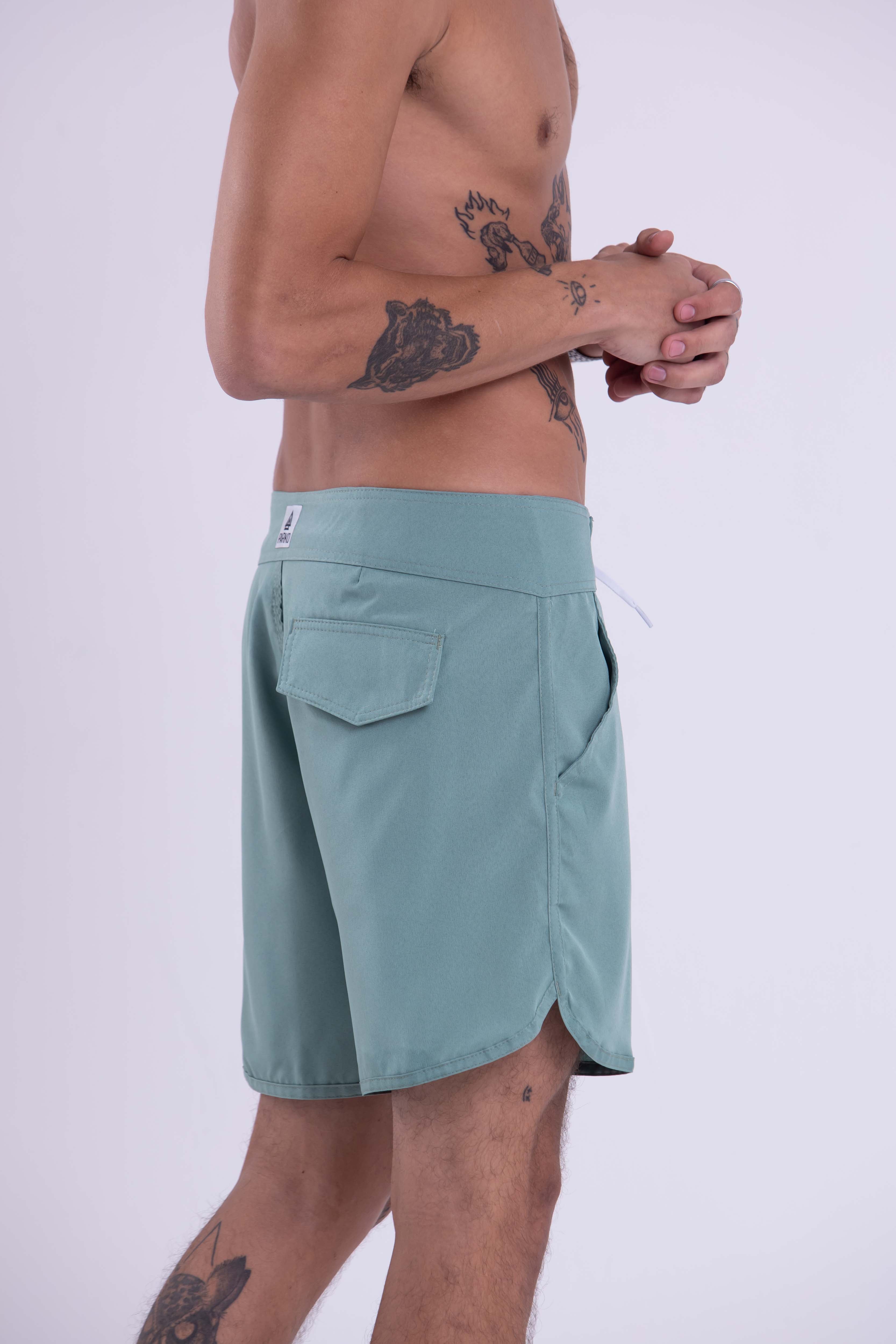 BOARDSHORT SURF RETRÔ AVOCADO