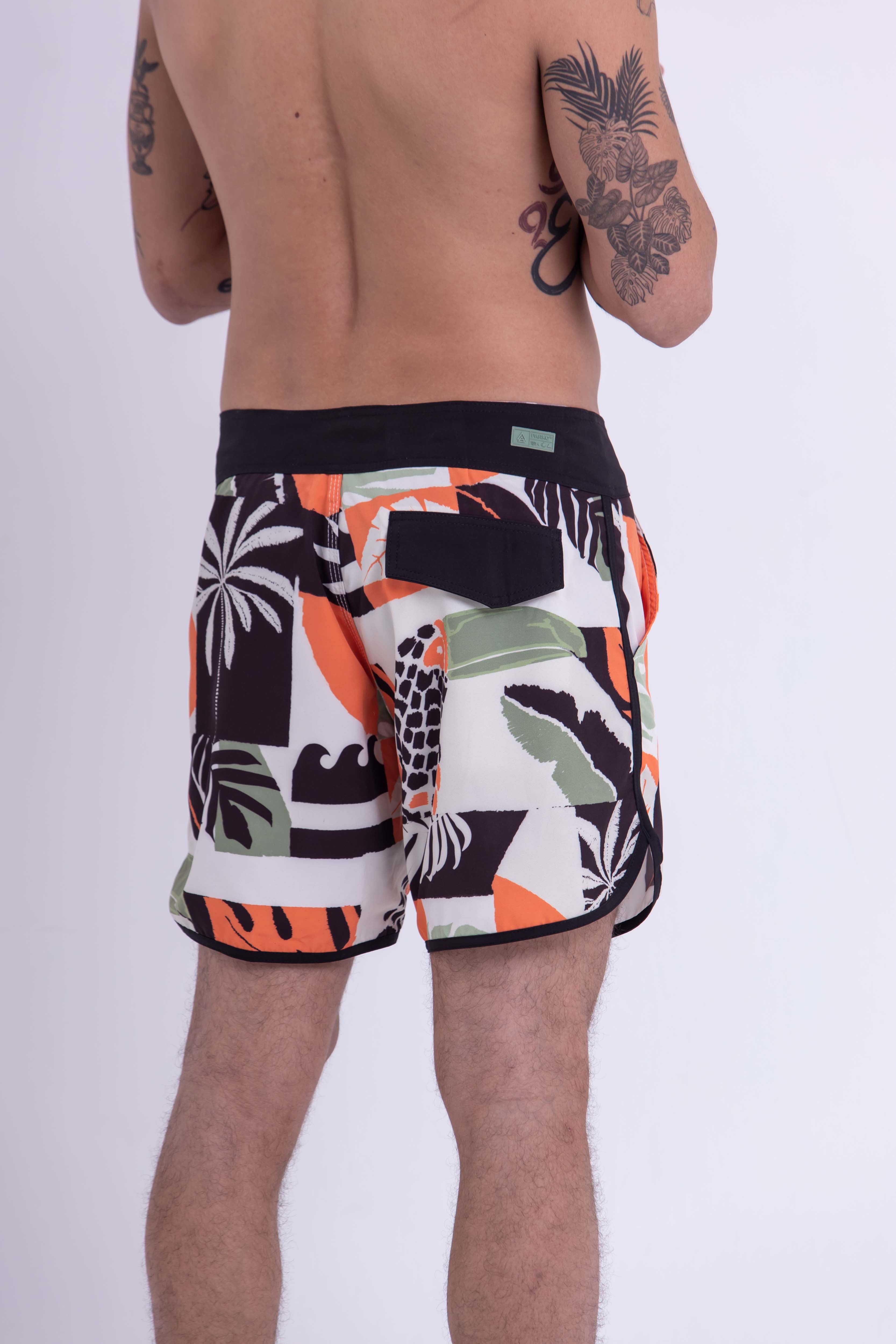 BOARDSHORT SURF RETRÔ TUCANO