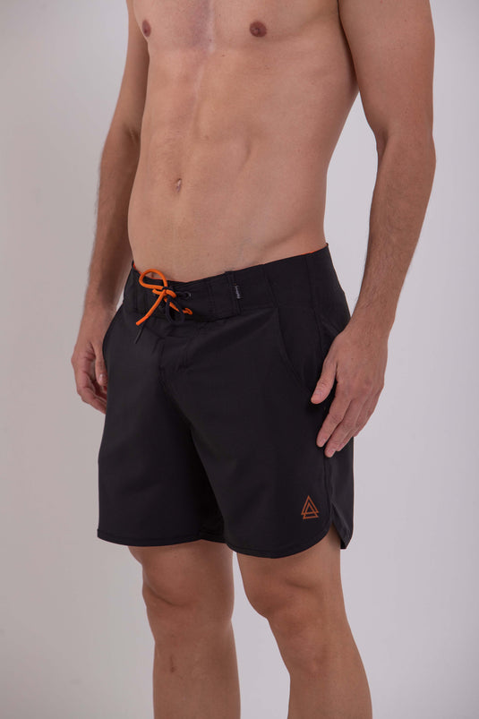 BOARDSHORT SURF RETRÔ FULL BLACK