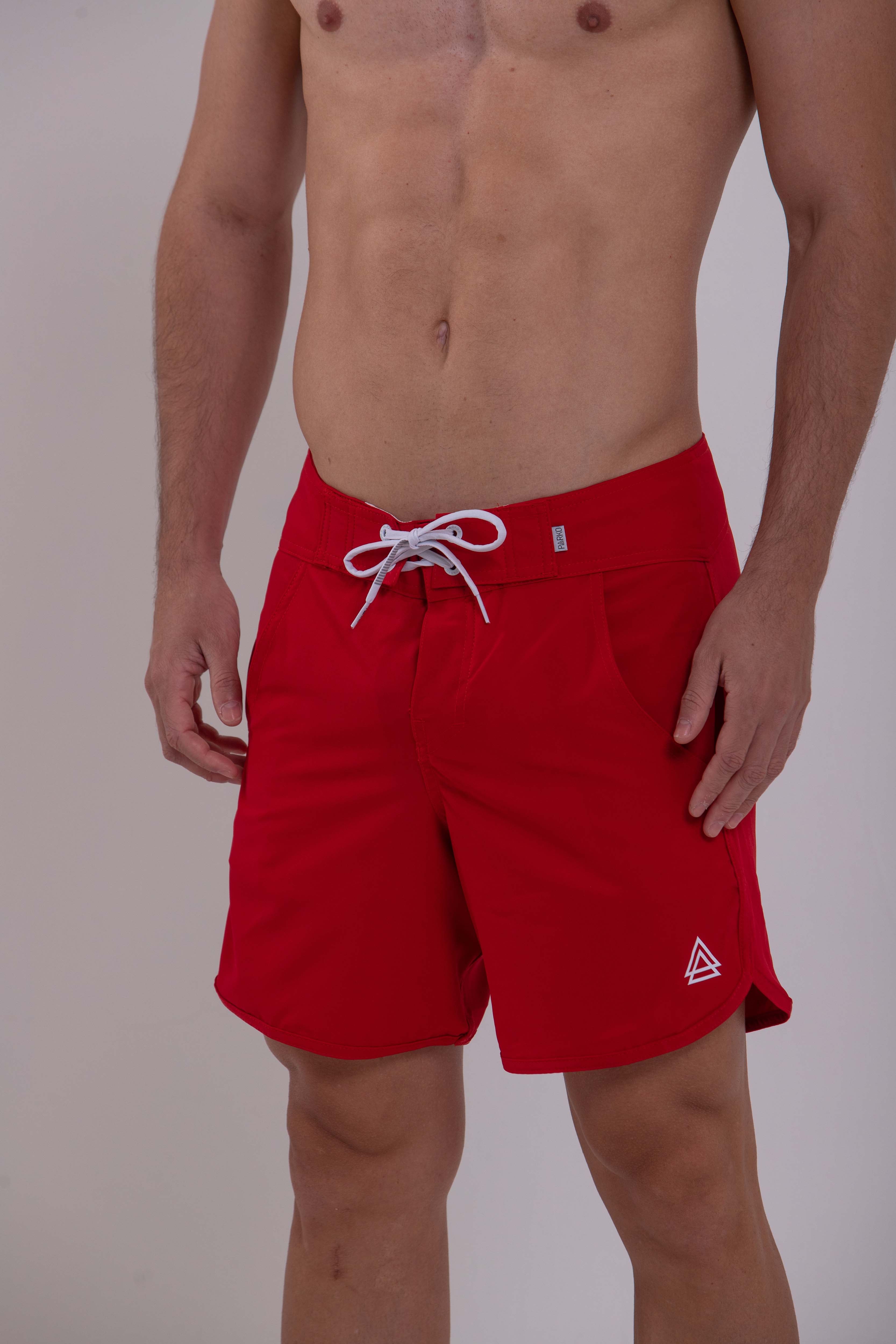 BOARDSHORT SURF RETRÔ RED