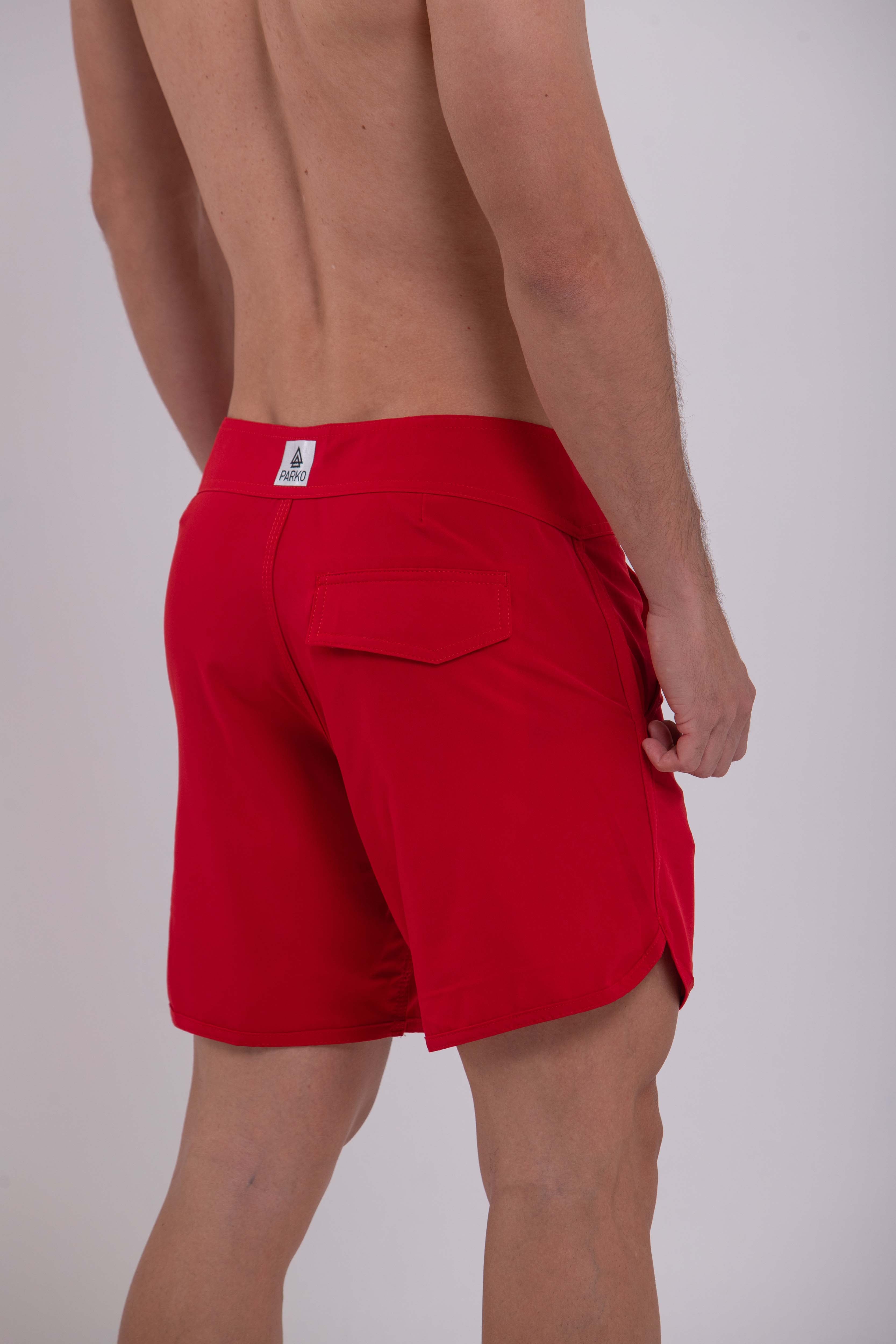 BOARDSHORT SURF RETRÔ RED