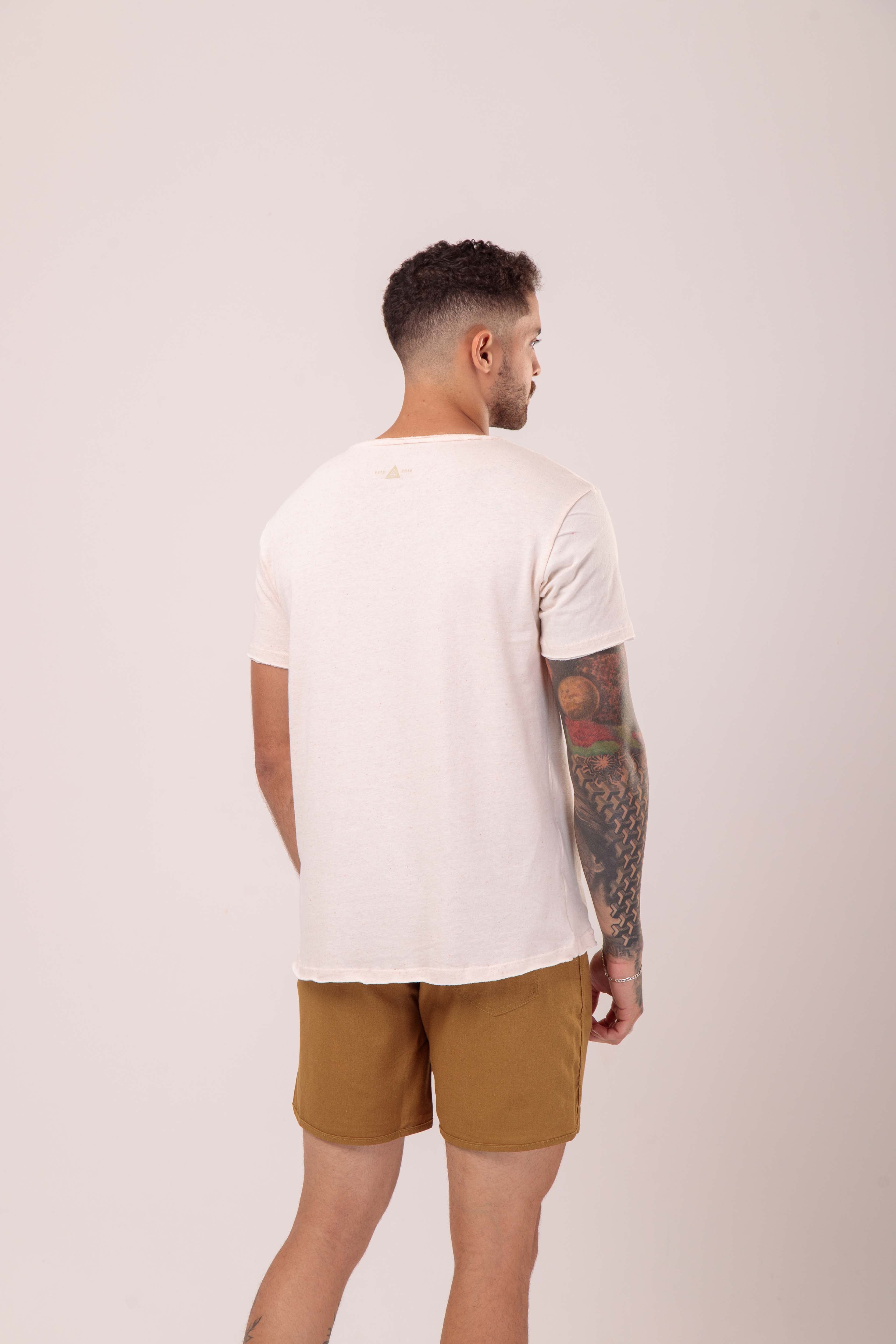 T-SHIRT CLASSIC NATURAL BOLSO