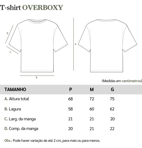 Tabela de Medidas