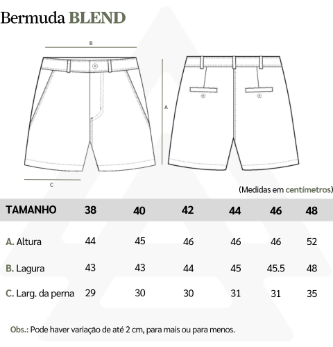 Tabela de Medidas