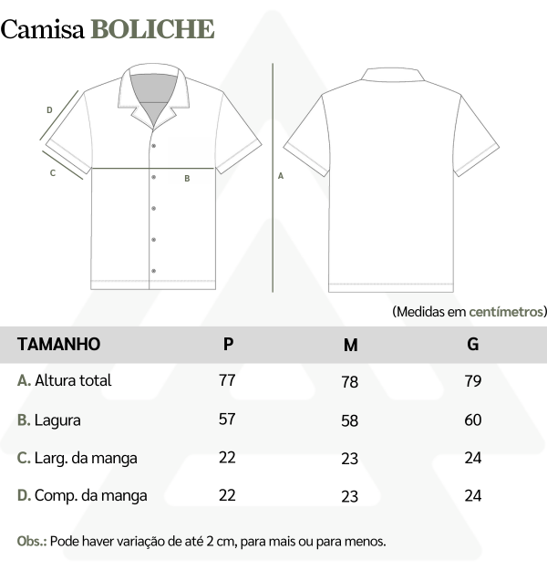 Tabela de Medidas